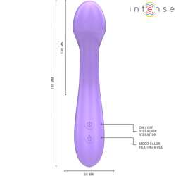 INTENSE BECKY VIBRADOR 19 CM CALENTABLE 7 VIBRACIONES MORADO