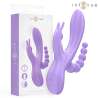 INTENSE MIKO TRIPLE VIBRADOR RABBIT ESTIMULADOR ANAL 7 VIBRACIONES MORADO