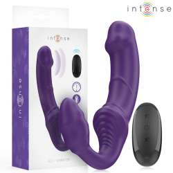 INTENSE JILL VIBRADOR DOBLE 20 CM VIOLETA CONTROL REMOTO
