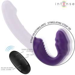 INTENSE JILL VIBRADOR DOBLE 20 CM VIOLETA CONTROL REMOTO