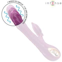 INTENSE HALLE VIBRADOR MULTIFUNCIaN CON LENGUA ESTIMULADORA EN FORMA DE DELFaN MORADO