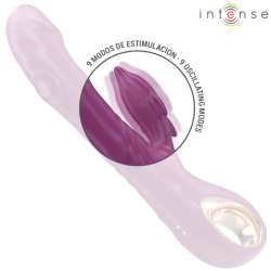 INTENSE HALLE VIBRADOR MULTIFUNCIaN CON LENGUA ESTIMULADORA EN FORMA DE DELFaN MORADO