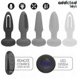 ADDICTED TOYS PLUG ANAL CON LENGUA VIBRADORA Y CONTROL REMOTO