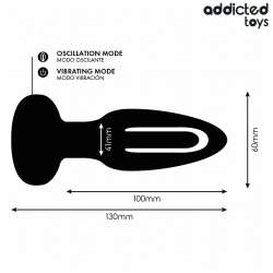 ADDICTED TOYS PLUG ANAL CON LENGUA VIBRADORA Y CONTROL REMOTO