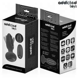 ADDICTED TOYS PLUG ANAL CON LENGUA VIBRADORA Y CONTROL REMOTO