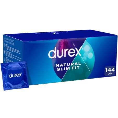 DUREX NATURAL SLIM FIT BASIC 144 UNIDADES