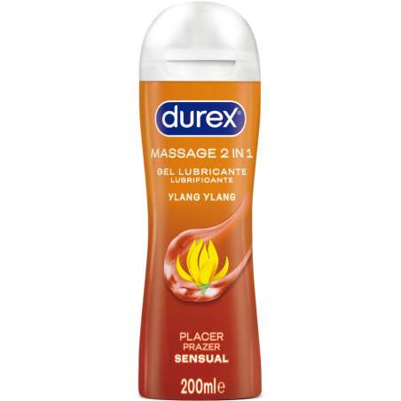 DUREX GEL LUBRICANTE DE MASAJE SENSUAL YLANG YLANG 200 ML