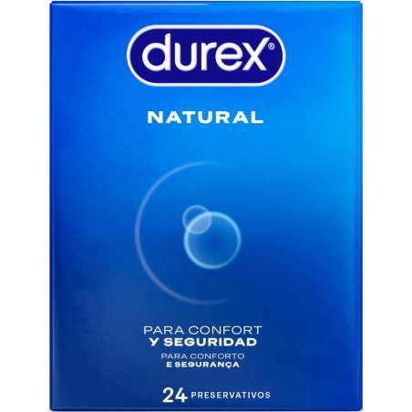 DUREX PRESERVATIVOS NATURAL 24 UNIDADES