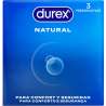 DUREX PRESERVATIVOS NATURAL 3 UNIDADES