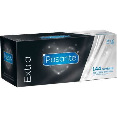 PASANTE EXTRA PRESERVATIVOS GRUESOS 144 UNIDADES