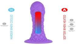 SILEXD DREAMY DILDO FANTASY SILICONA LIQUIDA TERMOREACTIVO VIOLETA 185 CM