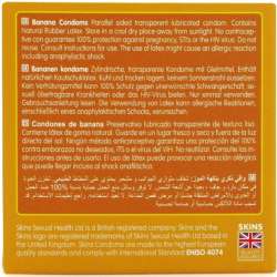 SKINS PRESERVATIVOS PREMIUM SABOR PLaTANO PACK 4