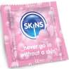 SKINS PRESERVATIVOS PREMIUM SABOR CHICLE PACK 8