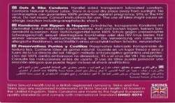 SKINS DOTS RIBS PRESERVATIVOS PREMIUM PACK 4