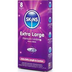 SKINS TAMAaO XL PRESERVATIVOS PREMIUM PACK 8