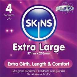 SKINS TAMAaO XL PRESERVATIVOS PREMIUM PACK 4