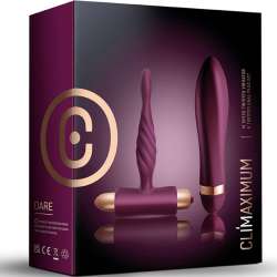 CLIMAXIMUM DARE KIT VIBRADOR TRENZADO PLUG ANAL PRINCIPIANTES
