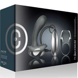 CLIMAXIMUM EXCITE KIT ANILLO PARA PENE MASAJEADOR PRaSTATA CON CABLE