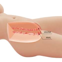 CRAZY BULL TIFFANY TORSO FEMENINO REALISTA VAGINA Y ANAL 55 KG