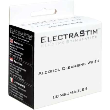ELECTRASTIM TOALLITAS HIGIaNICAS CON ALCOHOL 10 UNIDADES