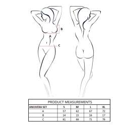 PASSION ANUVERA SET SUJETADOR TANGA ROJO L XL