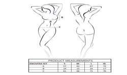 PASSION ANUVERA SET SUJETADOR TANGA NEGRO L XL