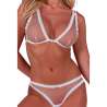 PASSION BELISSANA SET SUJETADOR TANGA BLANCO S M