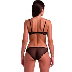 PASSION INTIMARI SET SUJETADOR BRAGAS NEGRO L XL