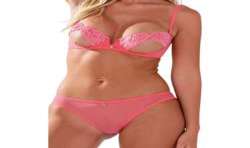 PASSION INTIMARI SET SUJETADOR BRAGAS ROSA S M
