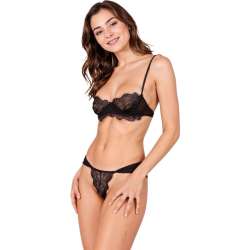 PASSION TIVOLEA SET SUJETADOR TANGA NEGRO S M