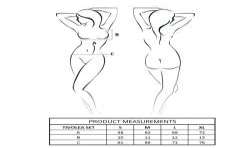 PASSION TIVOLEA SET SUJETADOR TANGA NEGRO L XL