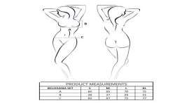 PASSION BELISSANA SET SUJETADOR TANGA NEGRO S M