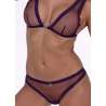 PASSION BELISSANA SET SUJETADOR TANGA VIOLETA S M