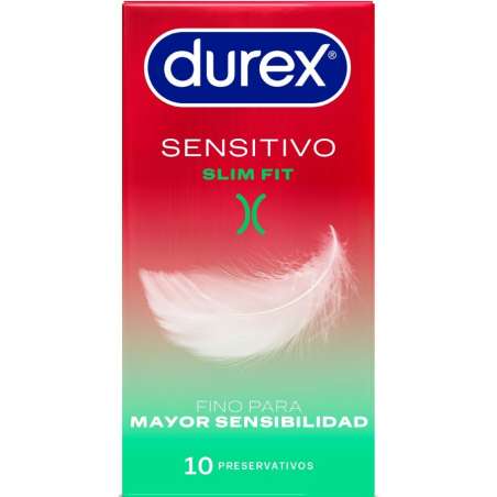 DUREX SENSITIVO SLIM FIT 10 UNIDADES