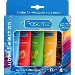 PASANTE PACK LUBRICANTES SABORES VARIADOS 5 UDS X 15 ML