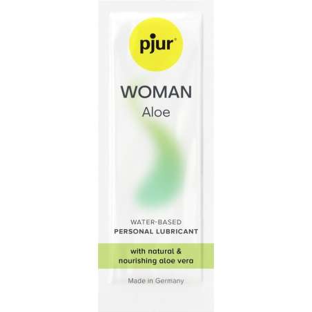 PJUR WOMAN ALOE LUBRICANTE BASE AGUA 2 ML