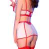 CHILIROSE DISFRAZ ENFERMERA BLANCO ROJO