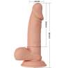 BAILE BEAUTIFUL ENCOUNTER ZEBULON DILDO REALaSTICO FLEXIBLE 194 CM NATURAL