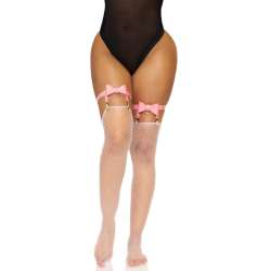LEG AVENUE LIGUERO ALTO DE CUERO VEGANO TALLA aNICA ROSA