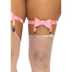 LEG AVENUE LIGUERO ALTO DE CUERO VEGANO TALLA aNICA ROSA