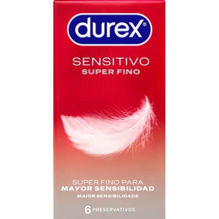 DUREX SENSITIVO SaPER FINO 6 UNIDADES