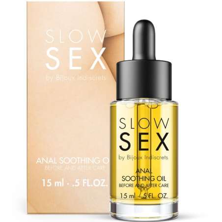 BIJOUX INDISCRETS SLOW SEX ACEITE ANAL CALMANTE 15 ML