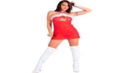 LIVCO CORSETTI FASHION SANTAS CANDY LC 90722 CAMISA TANGA NAVIDEaO S M