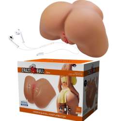 CRAZY BULL ILANA TRASERO FEMENINO REALISTA VIBRADOR SUCCIONADOR CON SONIDO 68 KG