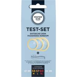 MISTER SIZE TEST SET 3 PRESERVATIVOS DIFERENTES TALLAS CINTA MaTRICA