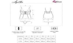 LIVCO CORSETTI FASHION AGETHE LC 90607 CAMISA TANGA GORRO NAVIDEaO L XL