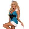 LIVCO CORSETTI FASHION CHRISTMAS WISH LC 20005 CAMISA AZUL ESTILO NAVIDEaO S M