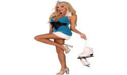 LIVCO CORSETTI FASHION CHRISTMAS WISH LC 20005 CAMISA AZUL ESTILO NAVIDEaO S M