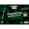 DIABLO GOLOSO 50 PIRULETAS PENE AROMA CANNABIS