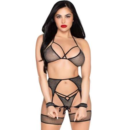 LEG AVENUE SET TOP TANGA LIGUERO ESP